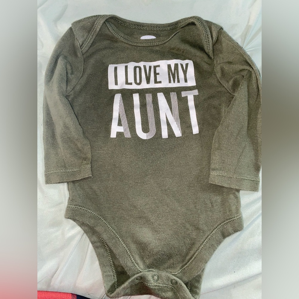 Green Long Sleeve Baby Onesie